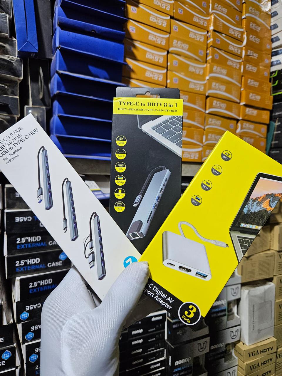 TYPE-C to HDTV 8 in 1